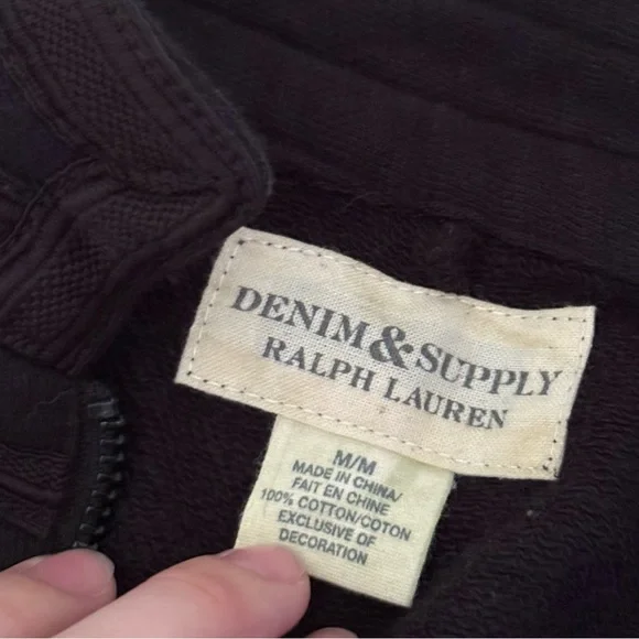 Denim & Supply Ralph Lauren Women's Black Military-Style Jacket Size Medium - Picture 4 of 4